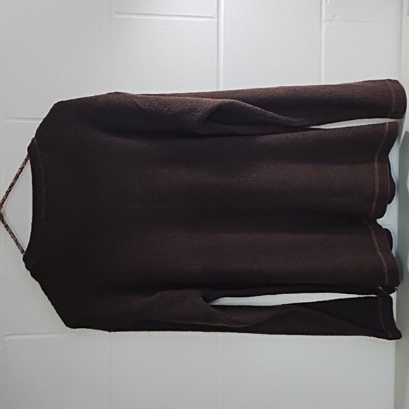 Brown Embellished Mid-Weight Cardigan Button Up Sweater XL - Picture 10 of 12